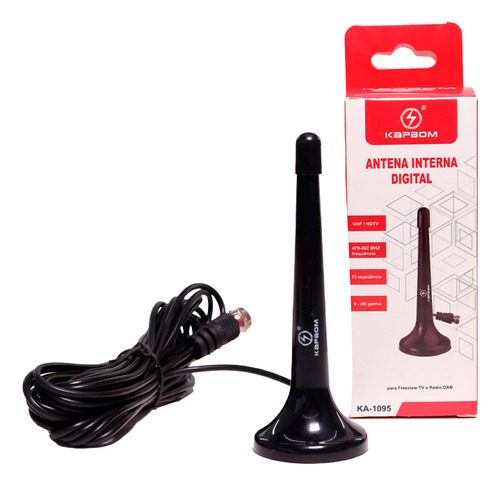 Antena Digital Uhf/hdtv Cabo 5 Metros Kapbom 