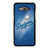 Funda Para Samsung Galaxy Dodgers Logo Mlb Beisbol Azul