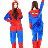 Pijama Disfraz Polar Para Adultos Diseño De Spiderman Nuevo