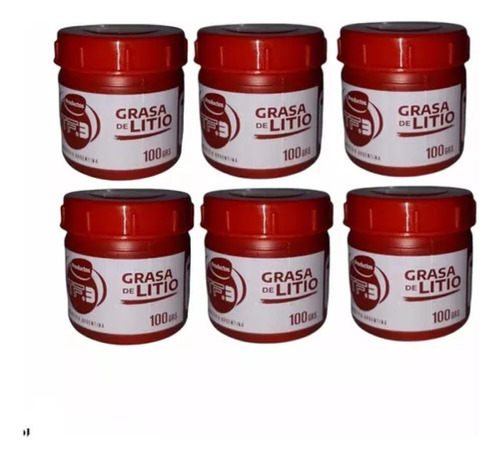 Grasa Roja De Litio Rodamietos 100gr Marca Tf3 X 12 Unidades