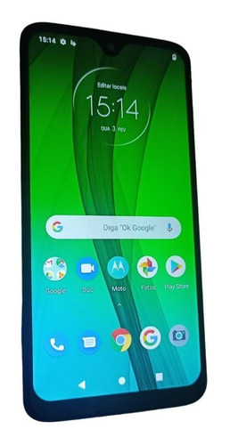  Smartphone Moto G7 Dual Sim 64gb Ônix 4gb Celular Barato 