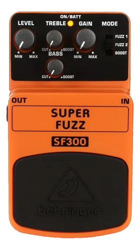 Pedal Super Fuzz Behringer Sf300 Guitarra Baixo Violão