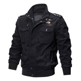 Chaquetas Estilo Militar Con Cremallera Para Hombre