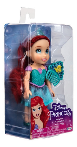 Muñeca Disney Princesa Mini 15cm Ariel Sirenita
