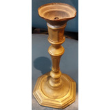 Antiguo Candelero Candelabro Candil Bronce 