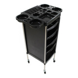 Mueble Para Estetica Salón De Belleza Carrito Ruedas Color Negro