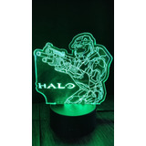 Halo Lampara Acrilico Led Rgb 3d 