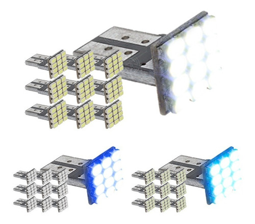 Kit 10 Focos Pellizco 12 Led Luz Interior Alta Intensidad