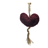 Amigurumi Corazón En Llavero | Tejido Crochet | Vinotinto 