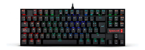 Teclado Gamer Redragon Kumara K552 Qwerty Outemu Brown Português Brasil Cor Preto Com Luz Rgb