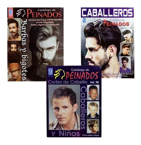 2 Revistas Para Barberia Catalogo De Peinados Y Barbas