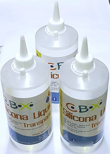 Adhesivo Pegamento Silicona Liquida Cbx 500ml