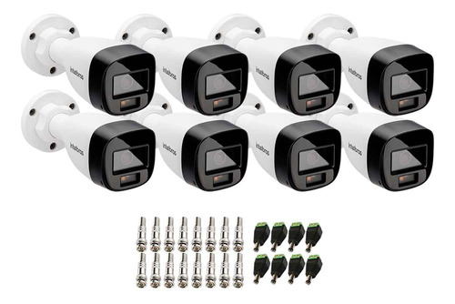 8 Câmeras Intelbras Vhd 1220 B Full Color Ip67 + Conectores