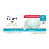 Sabonete Barra Dove Antibacteriano Cuida & Protege 6 Uni 90g