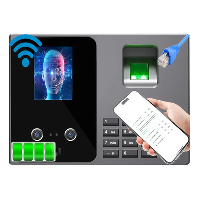 Reloj Checador Dongwei FB Huella Facial Palma Ethernet USB WiFi Batería | Meses sin interés