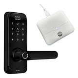 Fechadura Digital Smart Lock Sl200 Preto Papaiz Hub Incluso Pilhas