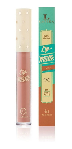 Batom Liquido Latika Lip Matte Nude N° 30