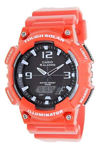 Reloj Deportivo Hombre Casio Aq S810wc 4av Solar Rojo Ho