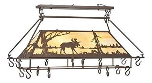 Meyda Tiffany 109364 Moose En Lake Pot Rack Accesorio De L