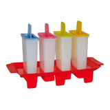 Heladito Freezer Con Moldes Y Base Pack X4 Colombraro