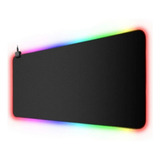 Mouse Pad Grande Gamer Usb Retroiluminado Luz Led Rgb