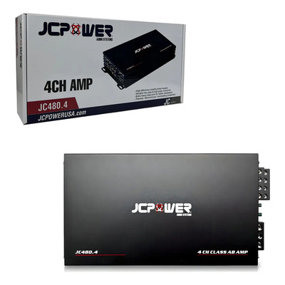 Amplificador Jc Power Jc480.4 4ch 80w A 4 Ohms 120w A 2 Ohms Negro | Envío gratis