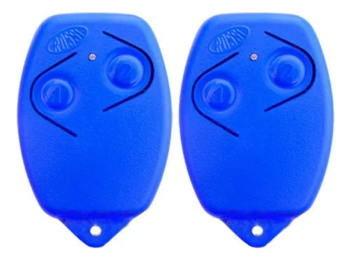 2pcs Controle Remoto Rossi 433mhz Azul Portão Eletrônico