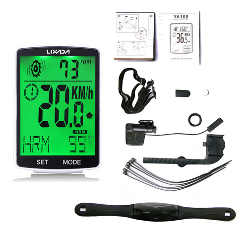 Ordenador Para Bicicleta, Velocímetro Medible. Sensor Mounta