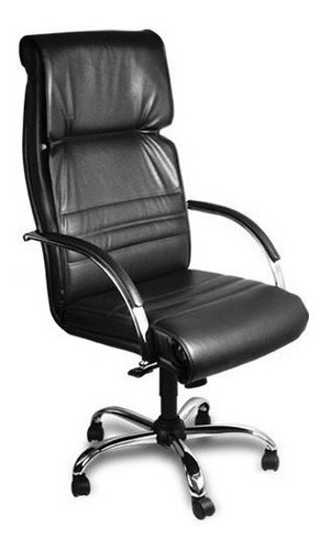 Silla De Oficina Ejecutivo Gerencial Sillon De Pc  Gta 3 Año Color Negro/estructura Cromada