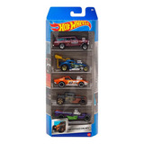 Hot Wheels Pack Com 5 Carros Exposed Engines Hfv90 - Mattel