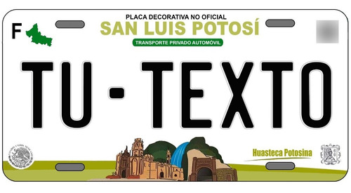 Placas Para Auto Personalizadas San Luis Potosi 2022