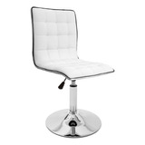 Silla Escritorio Pc Oficina Base Fija Newmo Color Blanca