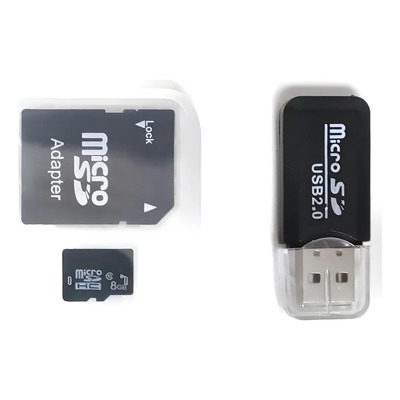 Tarjeta De Memoria Sd Tf Micro Sd Card 8gb Usb Con Adaptador | MercadoLibre