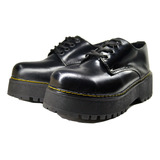 Zapatos Choclo Plataforma Liquidación 24 (negro Brilloso)