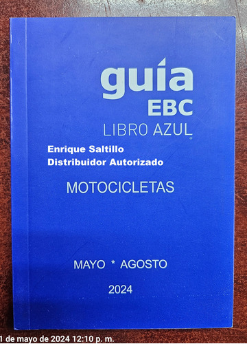 Consulta El Valor De Tu Moto,cuatrimoto,rzr Libro Azul