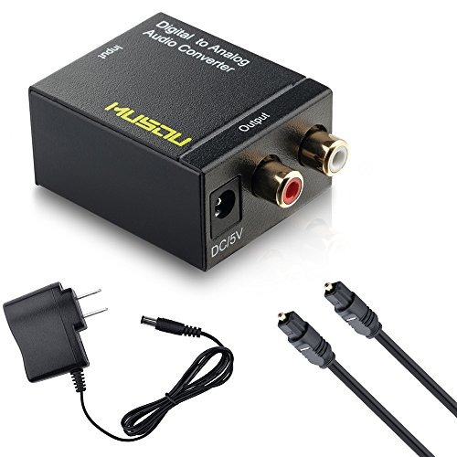 Cable De Fibra Con Adaptador Convertidor De Audio Rca Musou