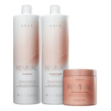Braé Revival Shampoo 1l+ Cond 1l + Máscara 500g