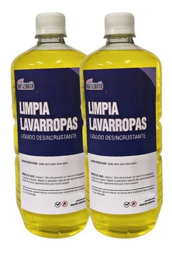 Pack 2 Limpiadores Liquidos Para Lavarropas X 1 Lt