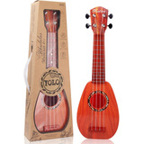 Ukelele De Guitarra Para Niños, Con Pua Y Correa