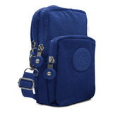 Shoulder Bag Pequena Lateral Tiracolo Mini Bolsa Esportiva Cor Azul-escuro