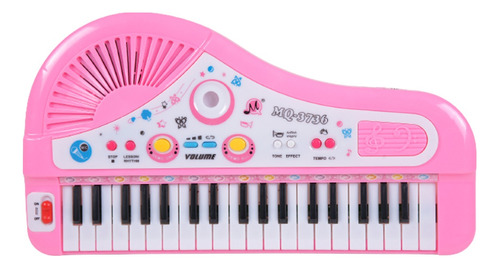 Órgano Musical Infantil 37 Teclas Meike Mq3736 Rosa