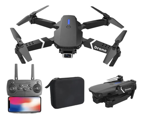 Drone 4k Hd Zangão Dobravel E88 Pro Câmera Angular