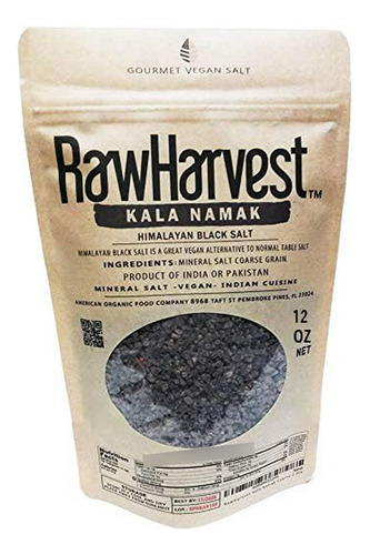 Rawharvest Kala Namak (sal Del Himalaya) Gruesa 12 Oz