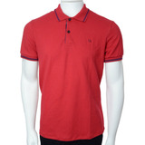 Camisa Polo Masculina Ogochi Mc Super Slim Vermelho - 007000