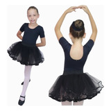 Conjunto Para Ballet Saia De Tule Infantil 7 Peças