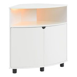 Gabinete Esquinero Led 31  Moderno: Blanco.