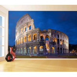 Papel De Parede Pontos Turisticos Coliseu Itália 7,5m² Ntr05