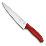 Cuchillo Chef Victorinox Para Trinchar Rojo 19cm 6.8001.19b