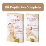 Kit Depilacion Completa ( Bandas Cera Cuerpo Y Facial )