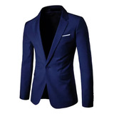 Blazer Masculino, Leve, Casual, Sólido, Com Um Botão, Casaco